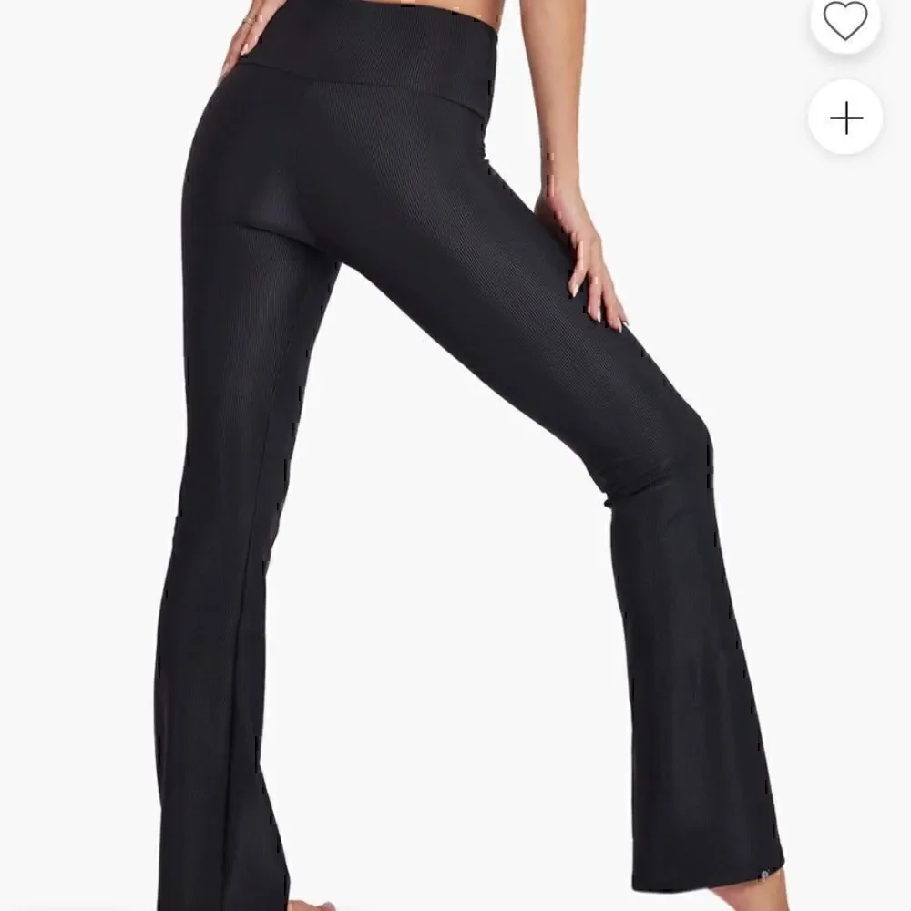 Free People Onzie Rib Studio Flare Pants
